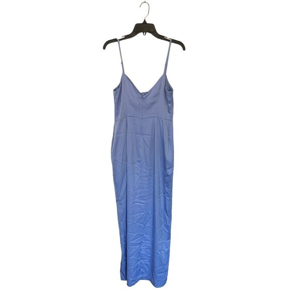NWOT AIDAN BY AIDAN MATTOX | Periwinkle Tie-Front Cutout Maxi Dress 6 - Picture 4 of 7